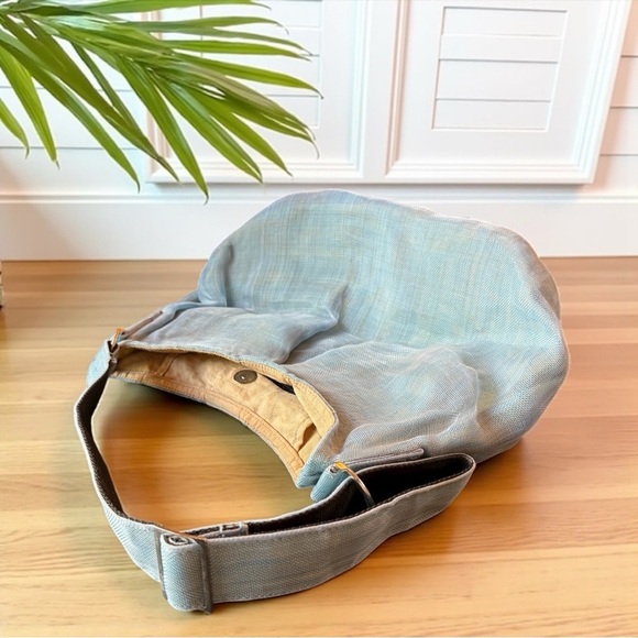 SMATERIA Blue Slouchy Recycled Mesh Shoulder Bag – Eco-Friendly Upcycled Style - Picture 7 of 13